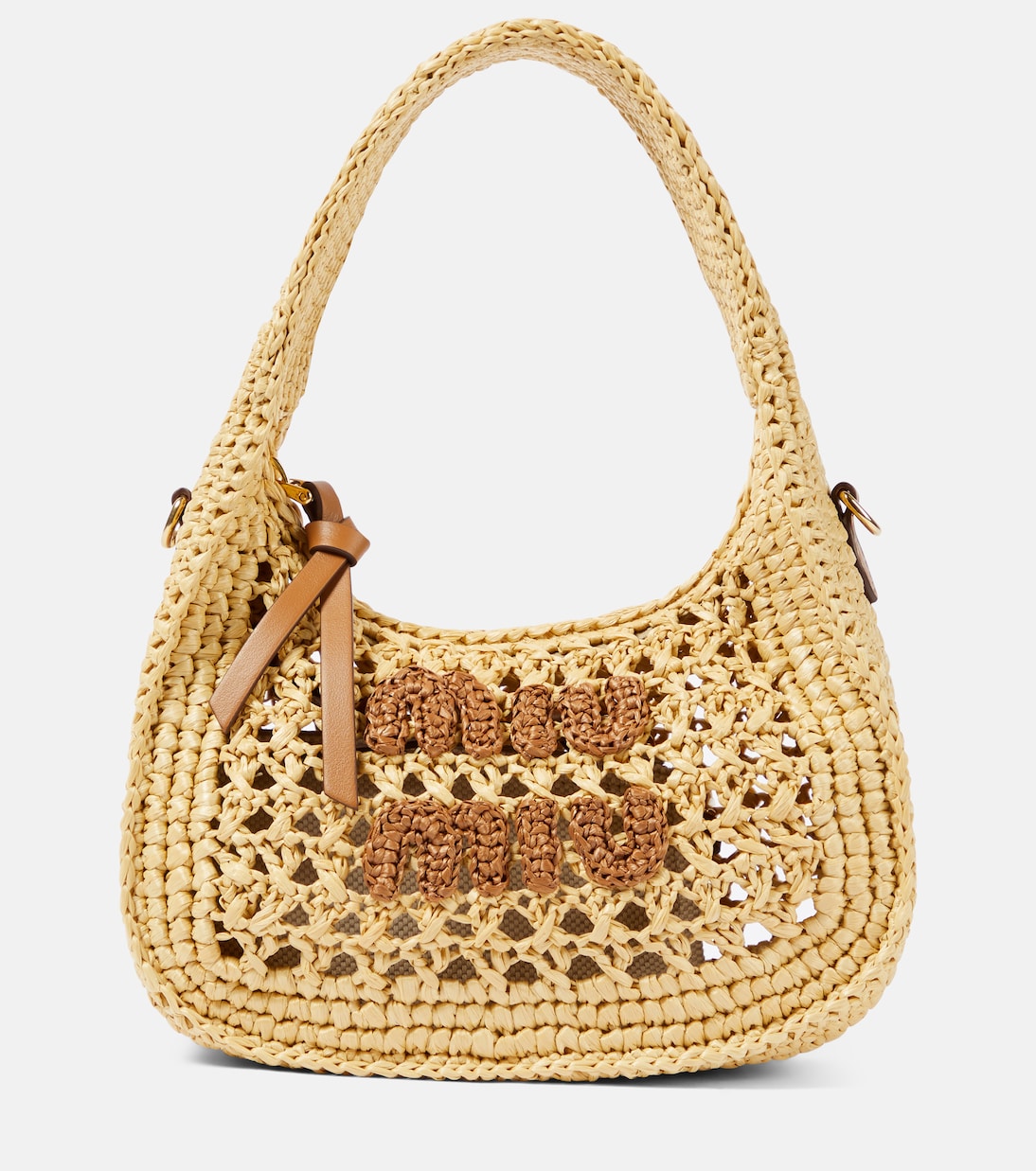 Wander Small logo shoulder bag | Miu Miu