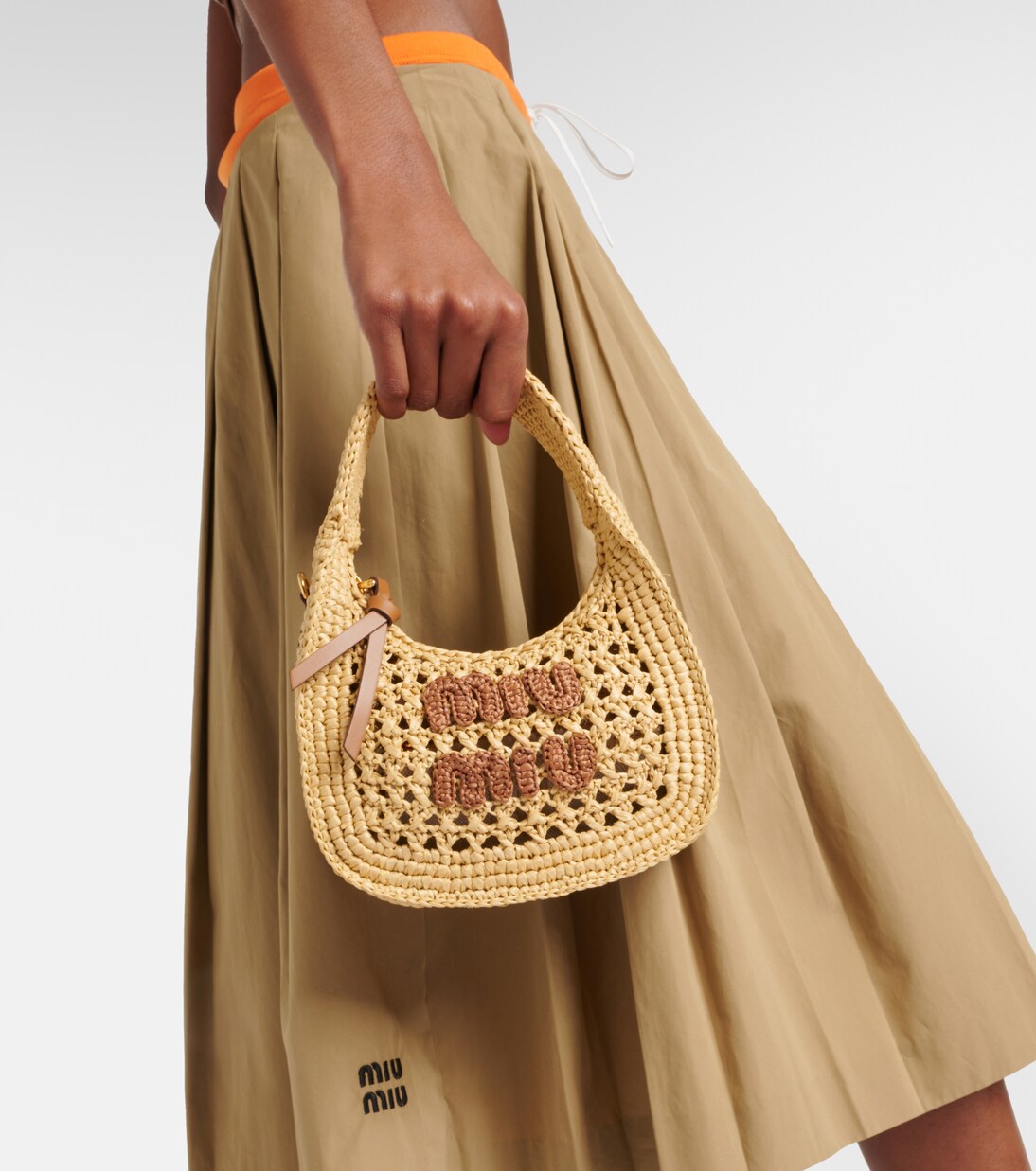 Wander Small logo shoulder bag | Miu Miu