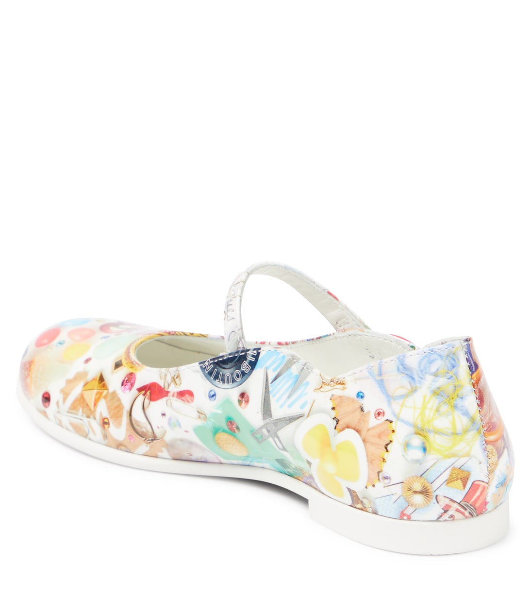 Mary-Jane-Ballerinas Melobib aus Lackleder | Christian Louboutin Kids