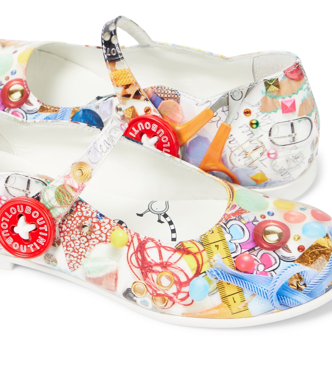 Mary-Jane-Ballerinas Melobib aus Lackleder | Christian Louboutin Kids