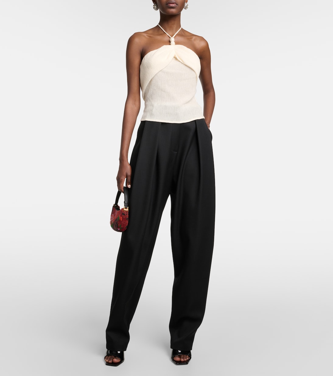 Embellished halterneck top | Magda Butrym