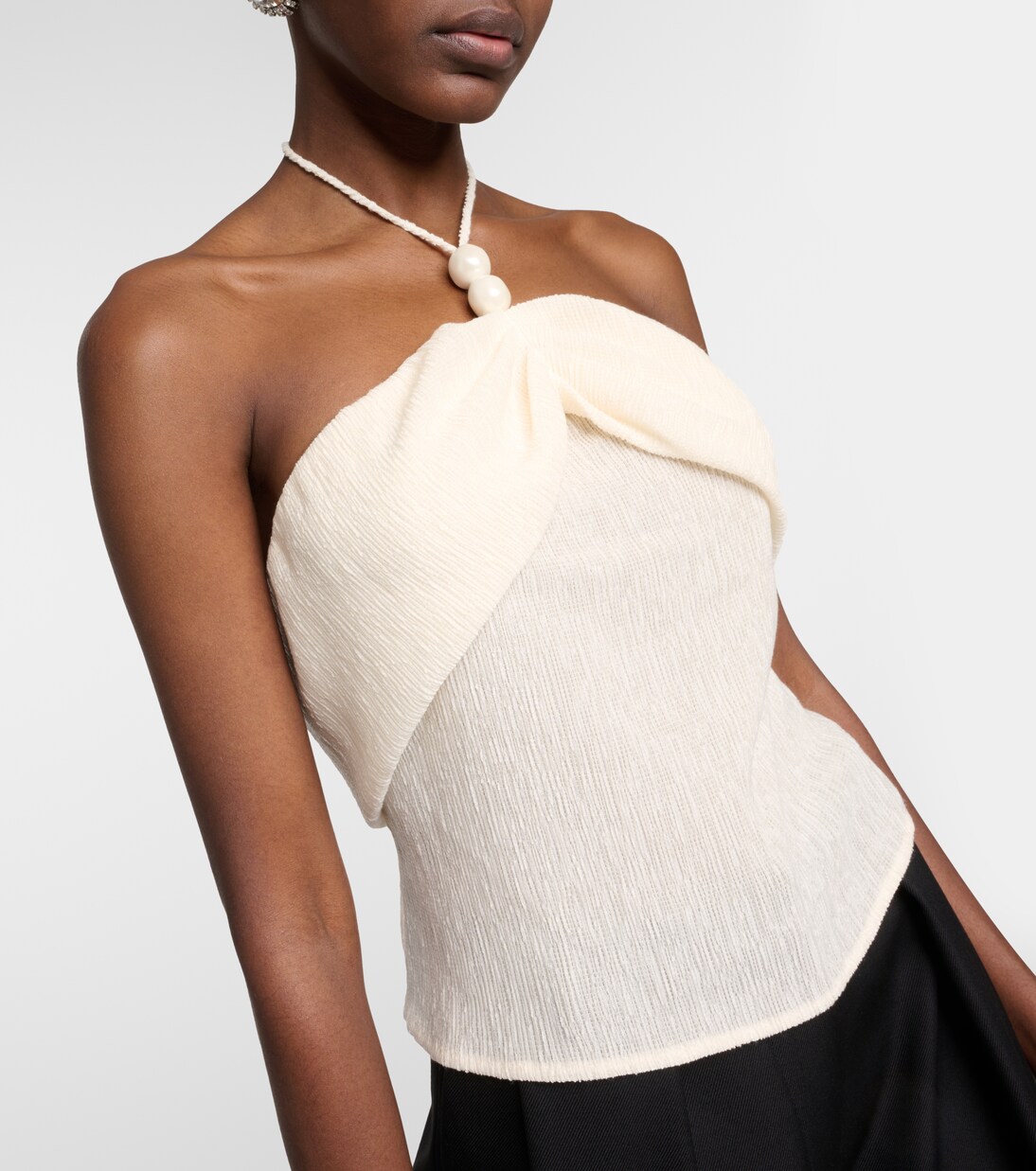 Embellished halterneck top | Magda Butrym