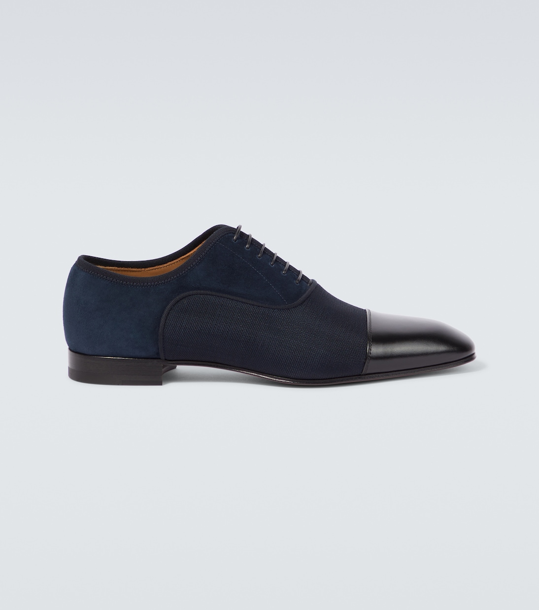 Greggo leather-trimmed Oxford shoes | Christian Louboutin