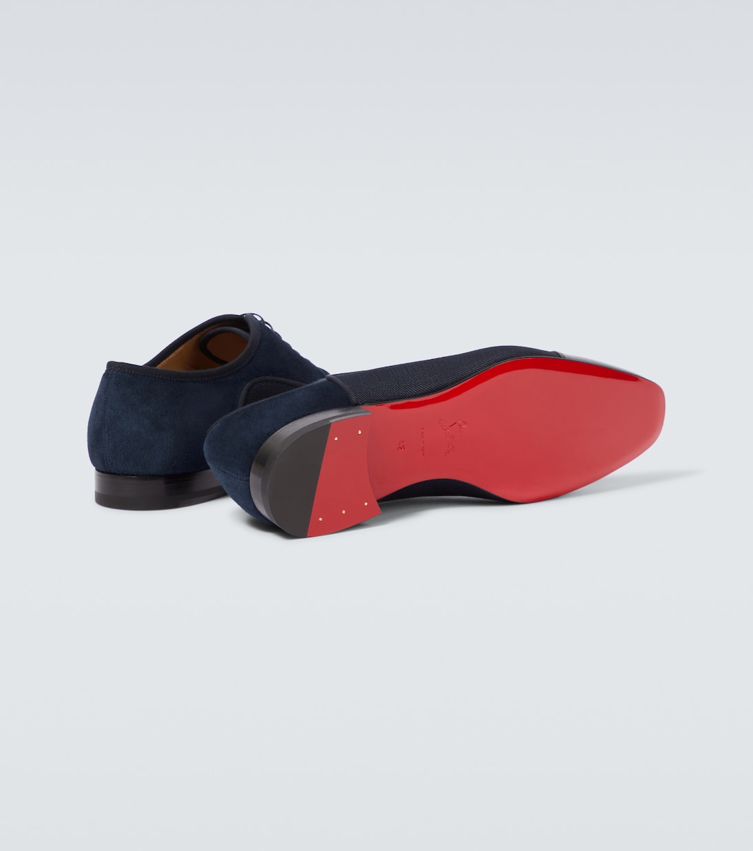 Greggo leather-trimmed Oxford shoes | Christian Louboutin