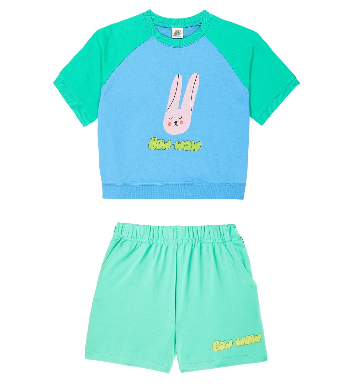 Rabbit cotton jersey sweatshirt and sweatpants set | Jellymallow