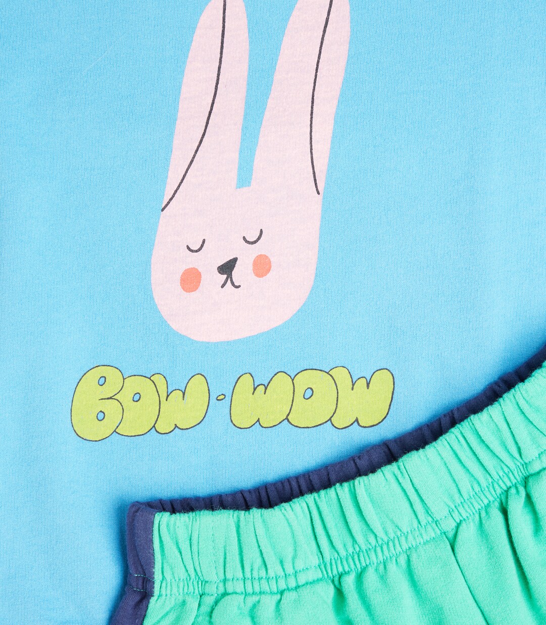 Rabbit cotton jersey sweatshirt and sweatpants set | Jellymallow