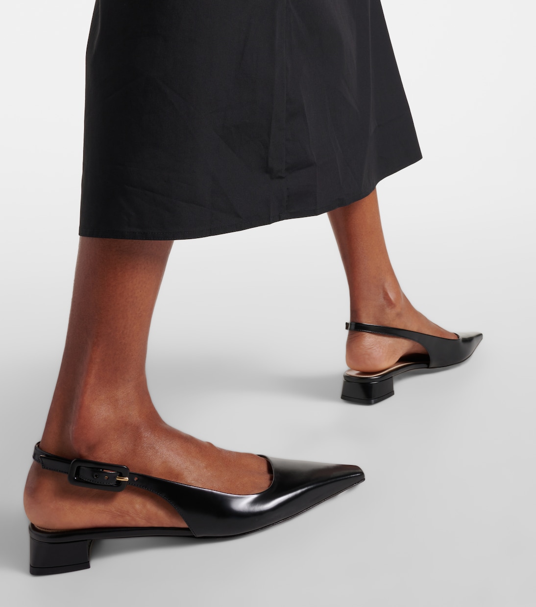 Lindsay patent leather slingback flats | Gianvito Rossi