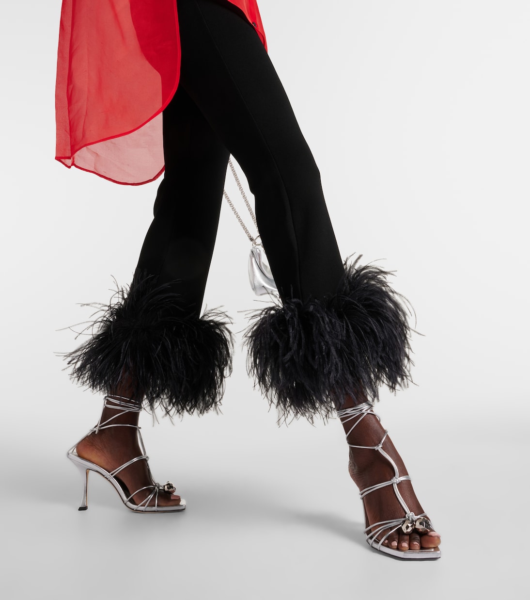 Verzierte Sandalen Jemma 90 aus Metallic-Leder | Jimmy Choo