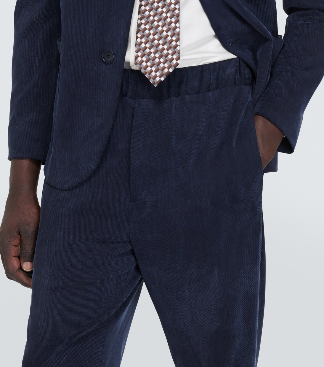 Jersey straight pants | Giorgio Armani