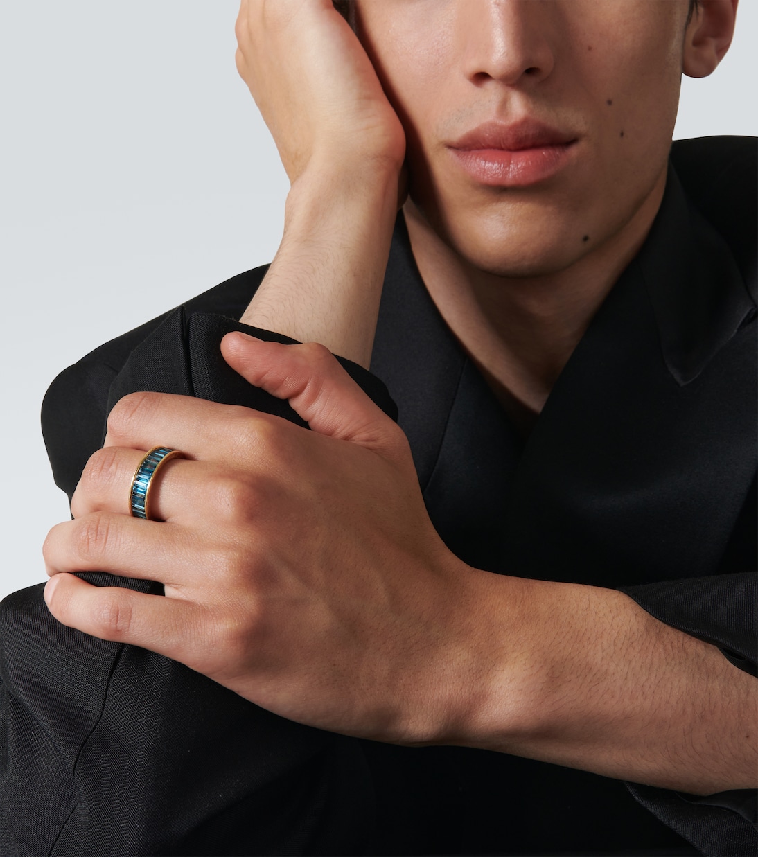 18kt gold ring with with topazes | Octavia Elizabeth