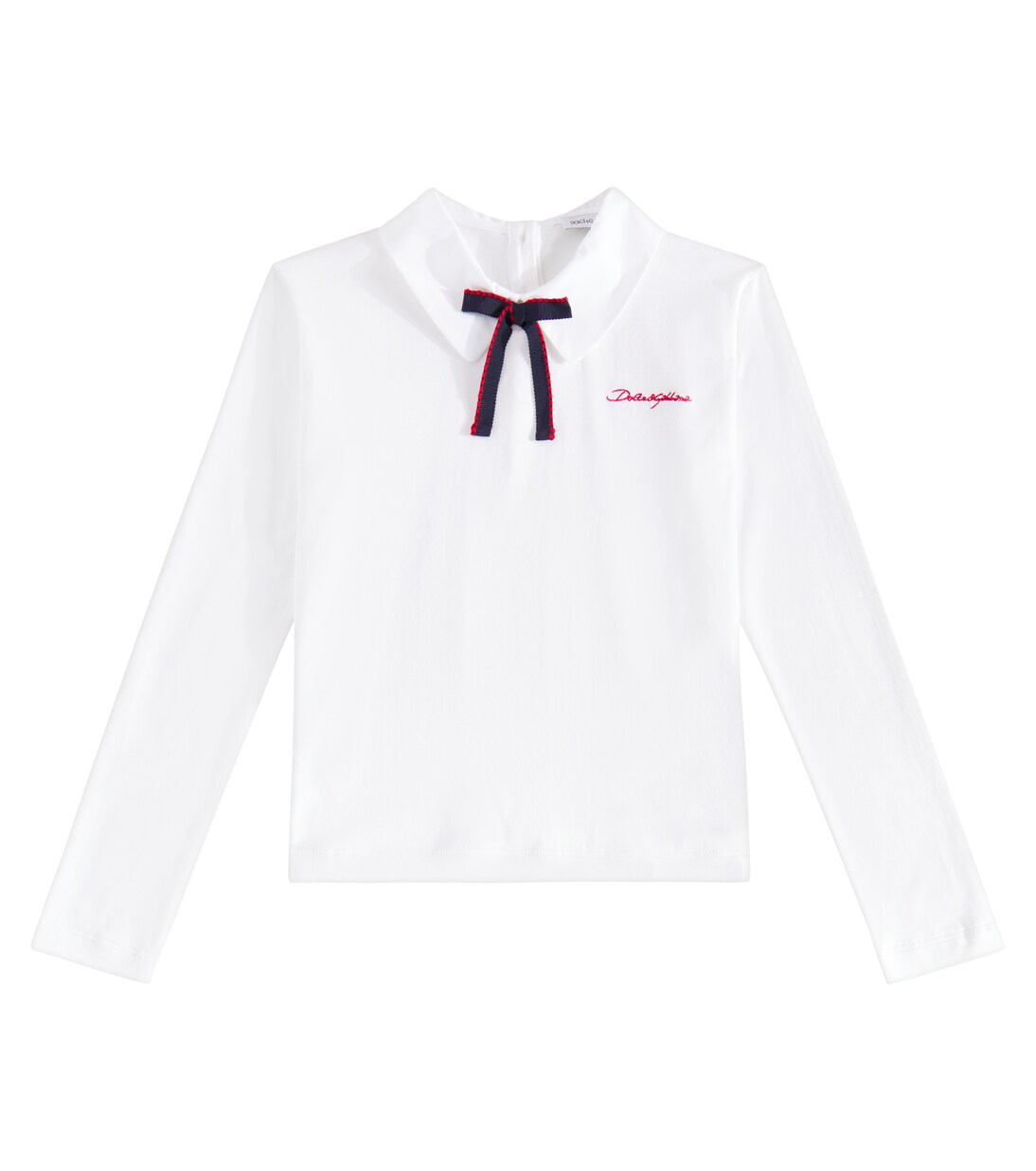 Embroidered cotton T-shirt | Dolce&Gabbana Kids