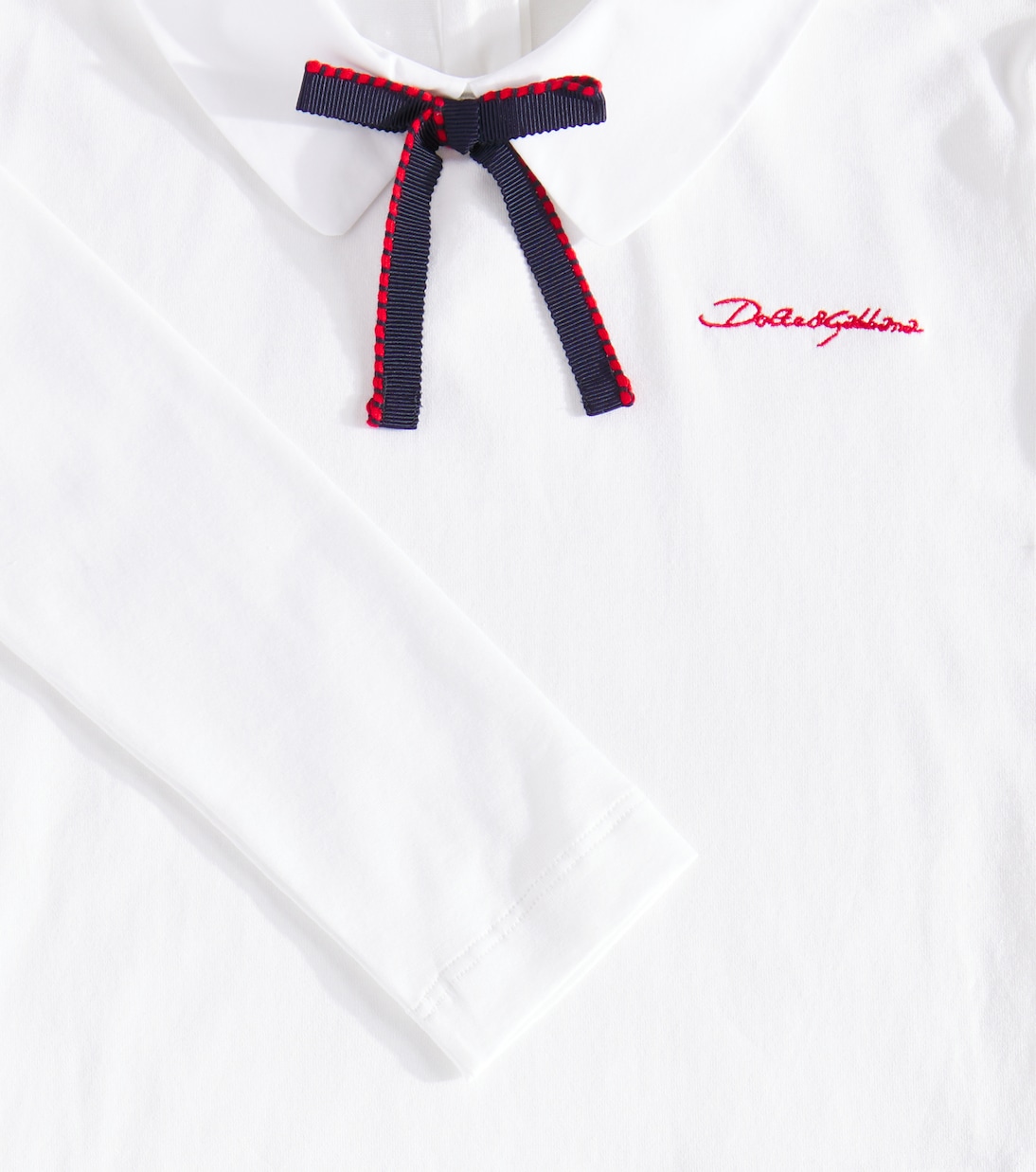 Embroidered cotton T-shirt | Dolce&Gabbana Kids