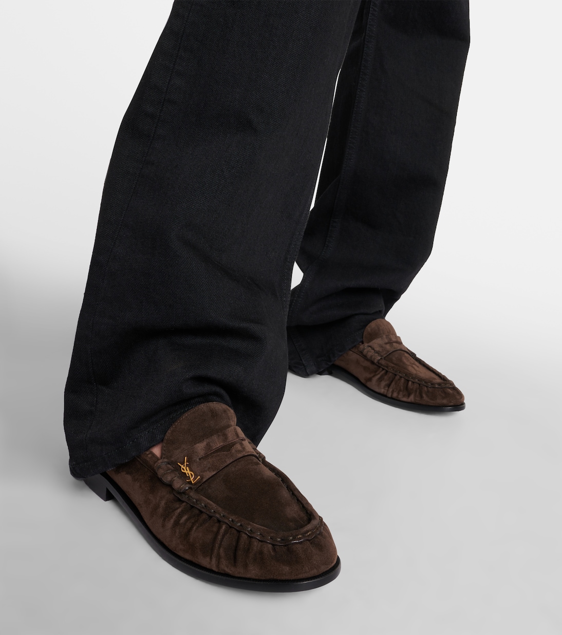 Le Loafer suede penny loafers | Saint Laurent
