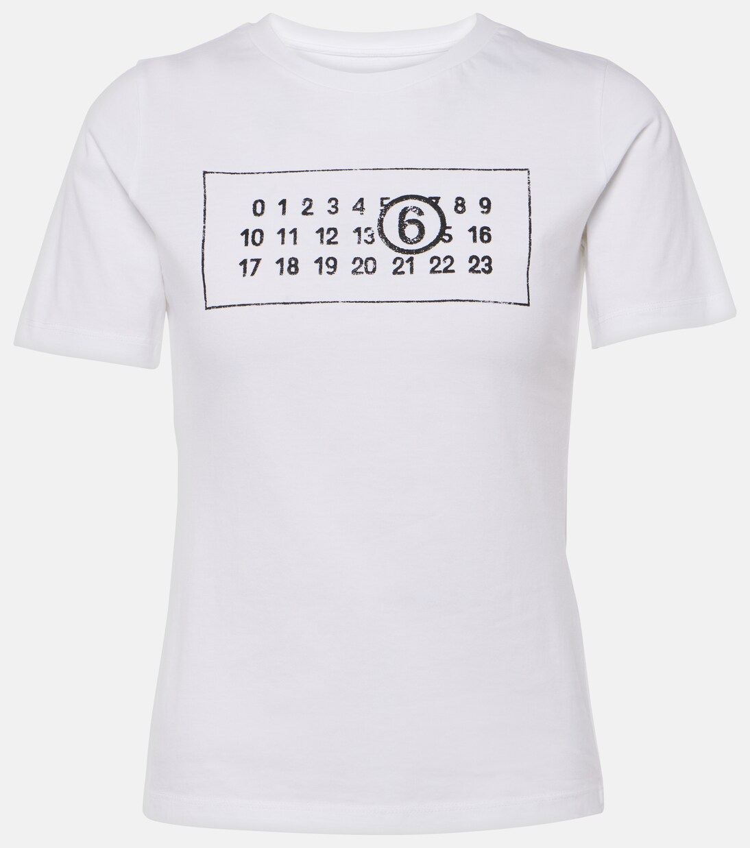 Bedrucktes T-Shirt aus Baumwoll-Jersey | MM6 Maison Margiela