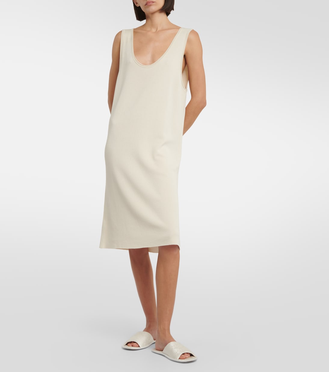 Robe midi Garfield en soie | The Row