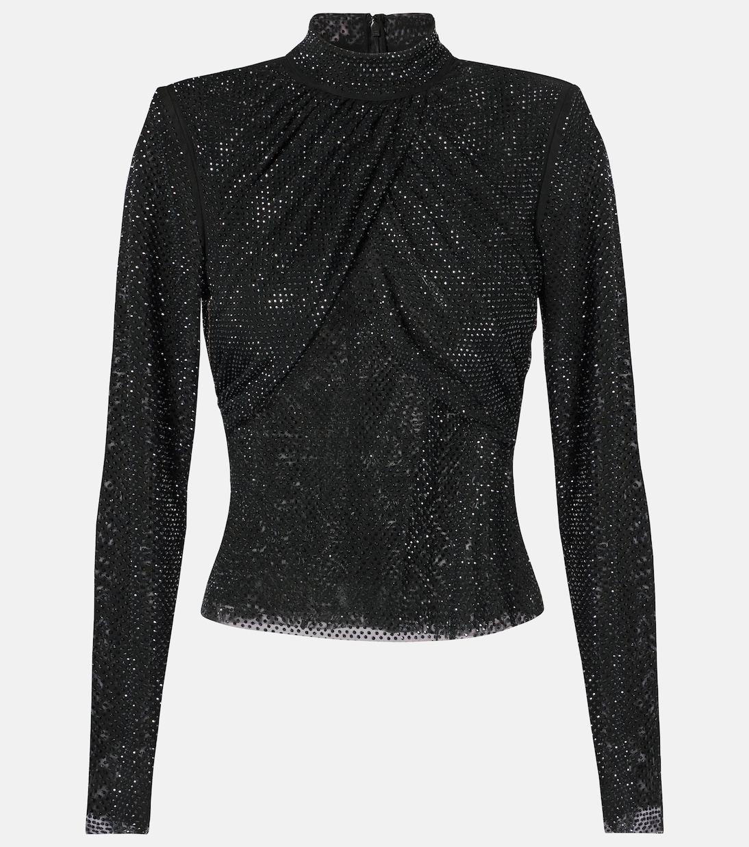 Verziertes Top aus Mesh | Self-Portrait