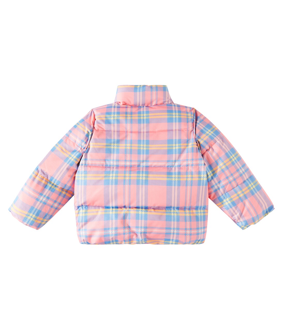 Checked logo puffer jacket | Mini Rodini