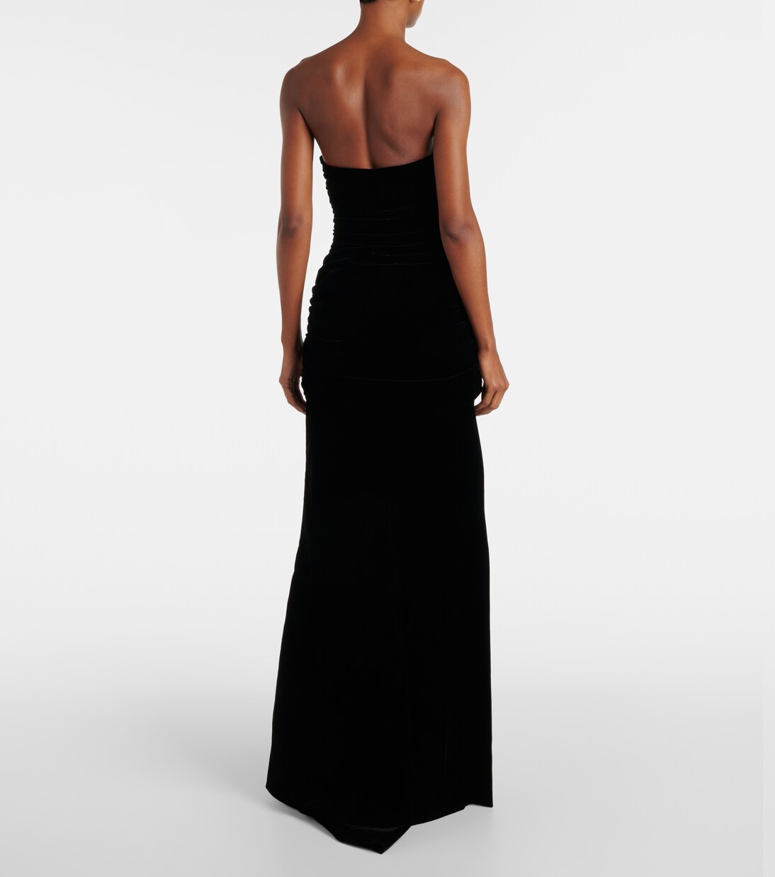 Bustier-Robe aus Samt | Carolina Herrera