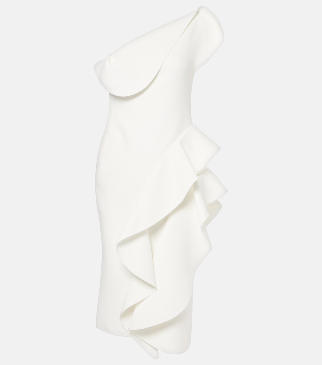 Robe midi de mariée Rhythm à volants | Maticevski