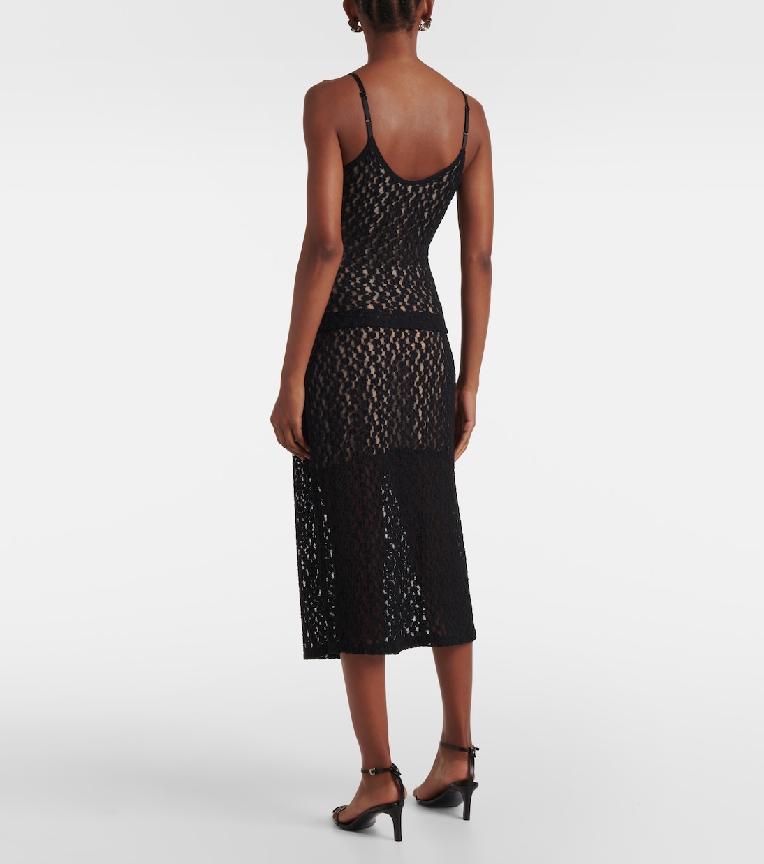 Floral sheer smocked lace camisole | Vince