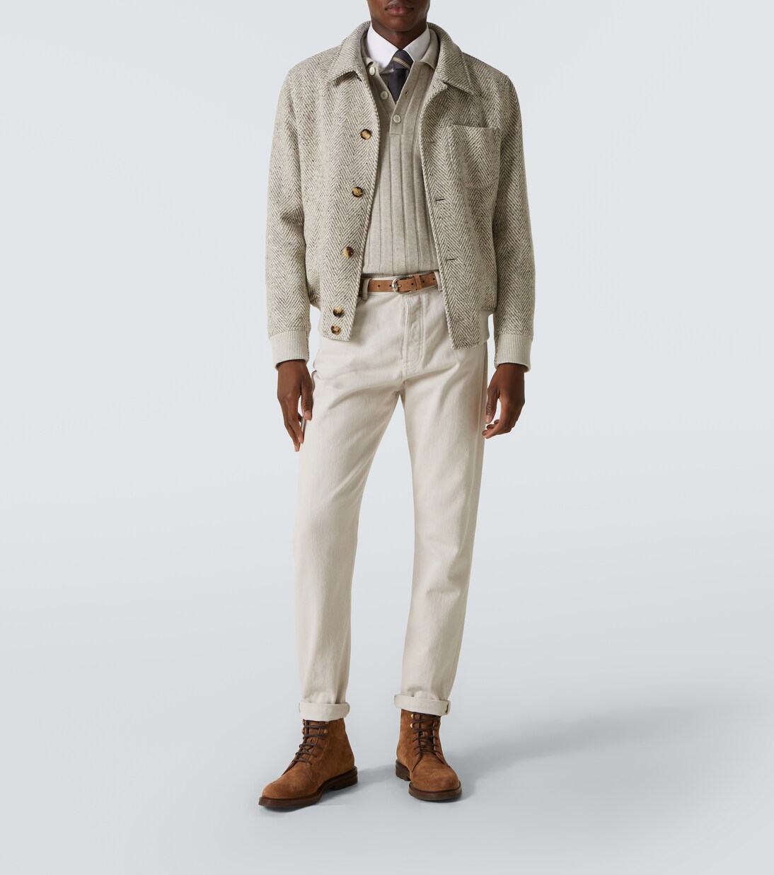 High-rise straight jeans | Brunello Cucinelli