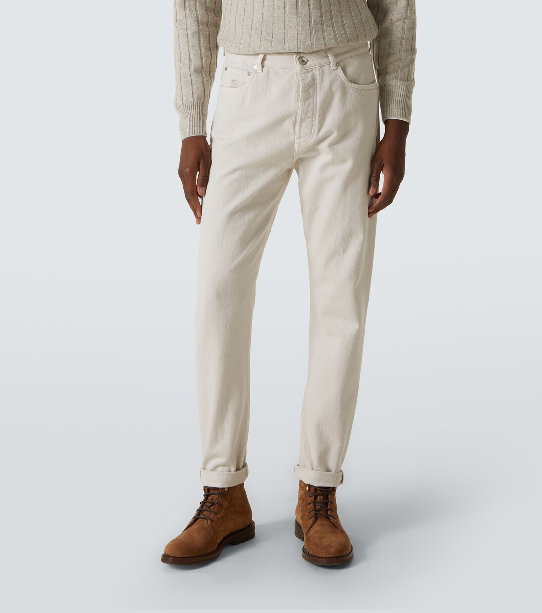 High-rise straight jeans | Brunello Cucinelli