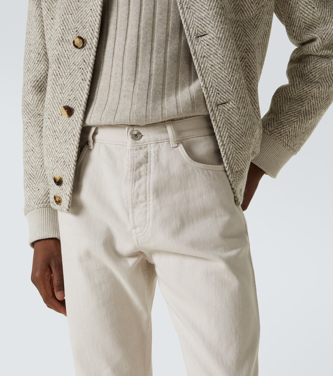 High-rise straight jeans | Brunello Cucinelli