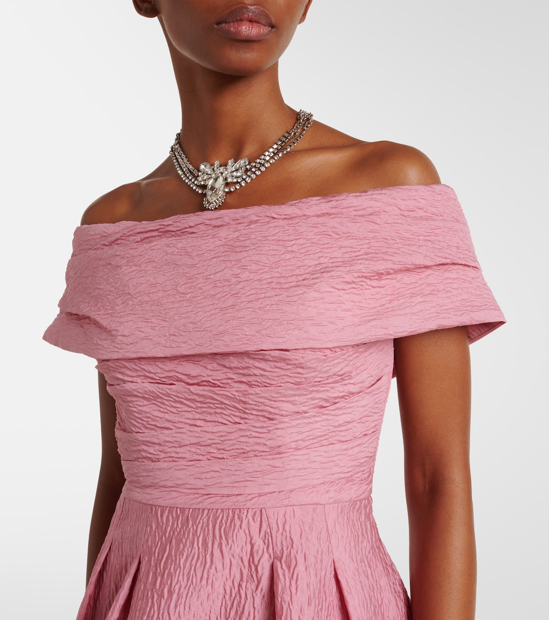 Abito midi Adalyn in broccato | Rebecca Vallance