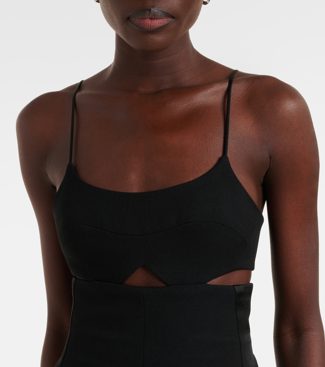 Cami挖剪绉纱缎布连身裤 | Victoria Beckham