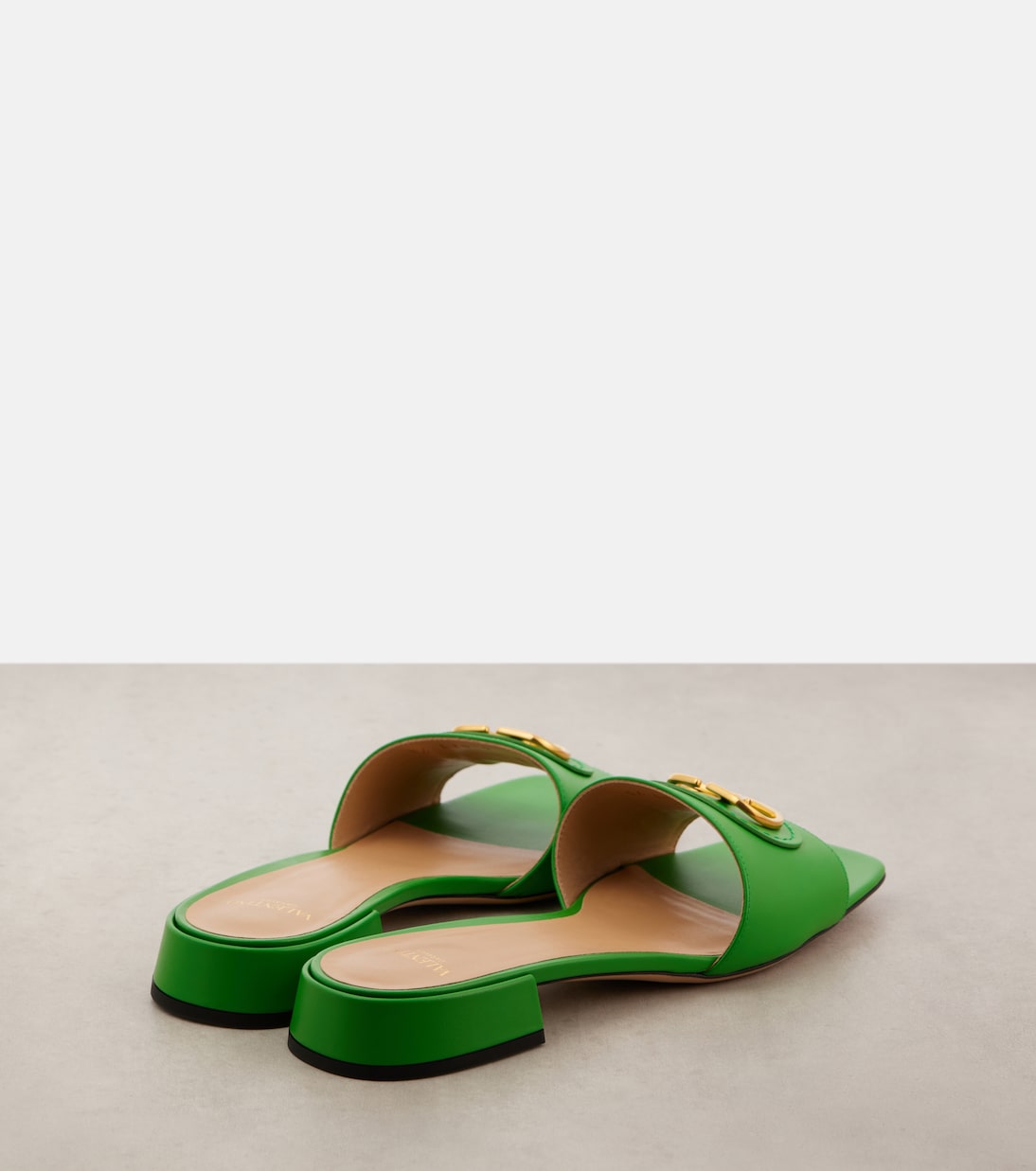 VLogo Signature leather slides | Valentino Garavani