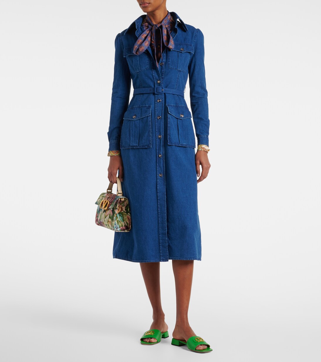 VLogo Signature leather slides | Valentino Garavani