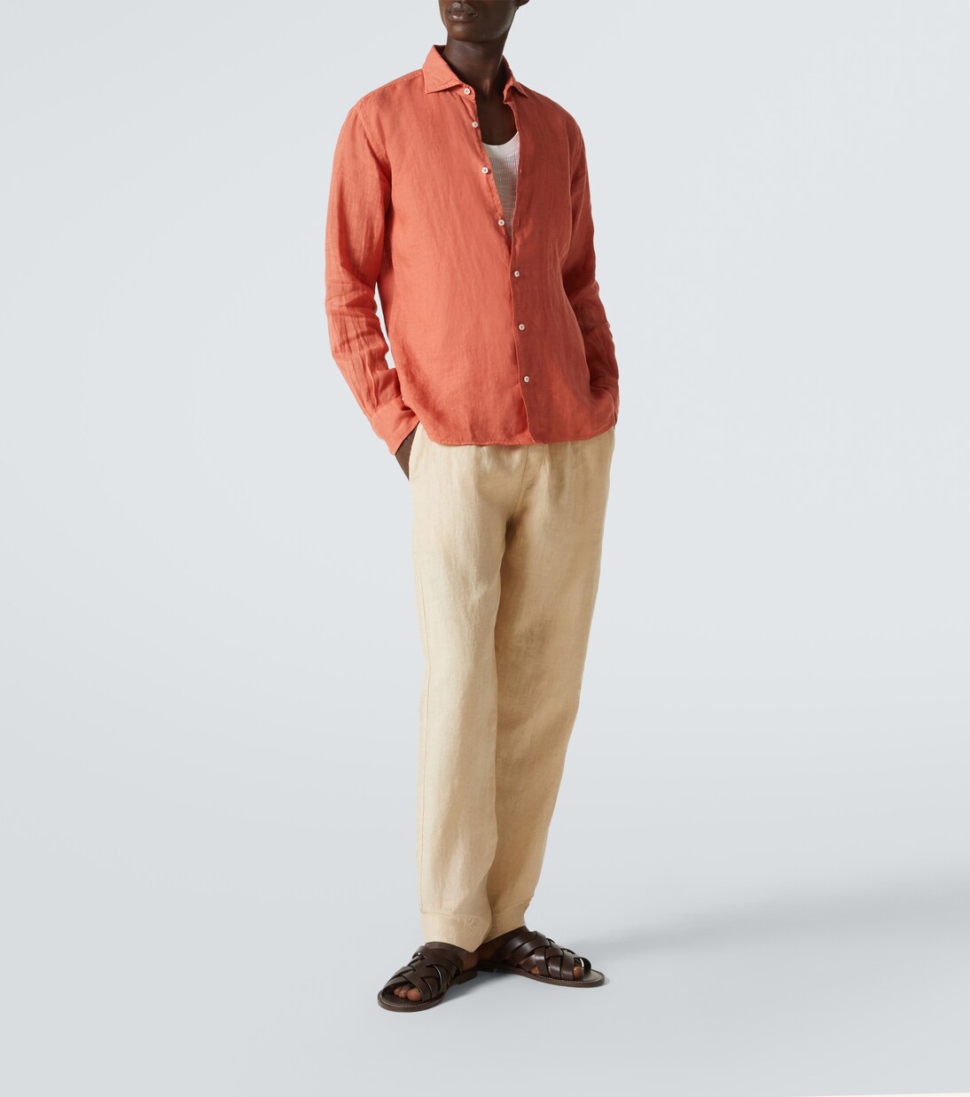 Oxford-Hemd aus Leinen | Fedeli