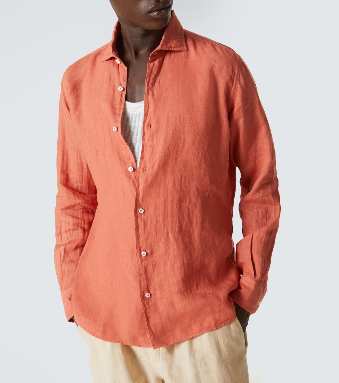 Oxford-Hemd aus Leinen | Fedeli