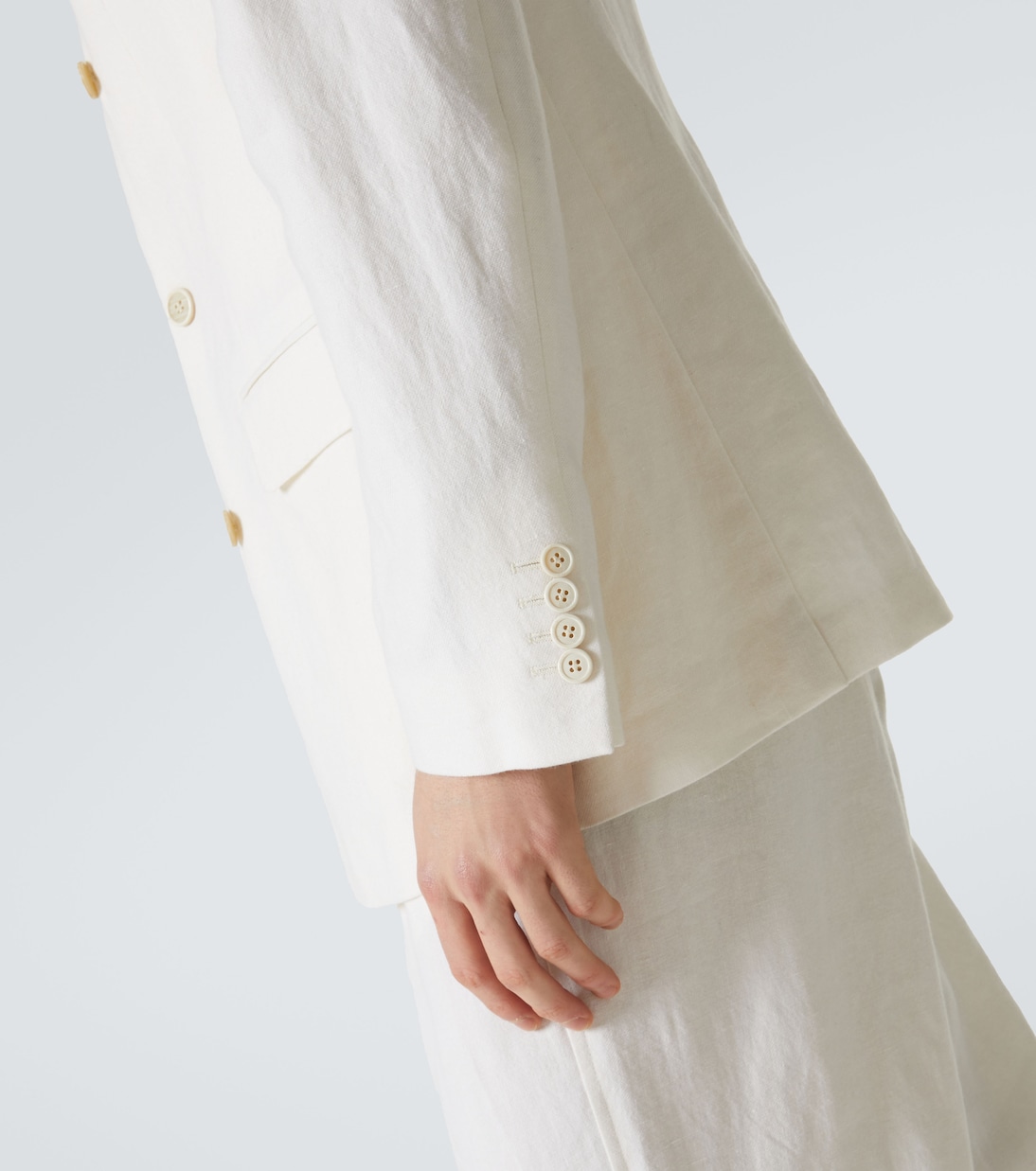 Blazer in lino, lana, seta e cashmere | Dries Van Noten