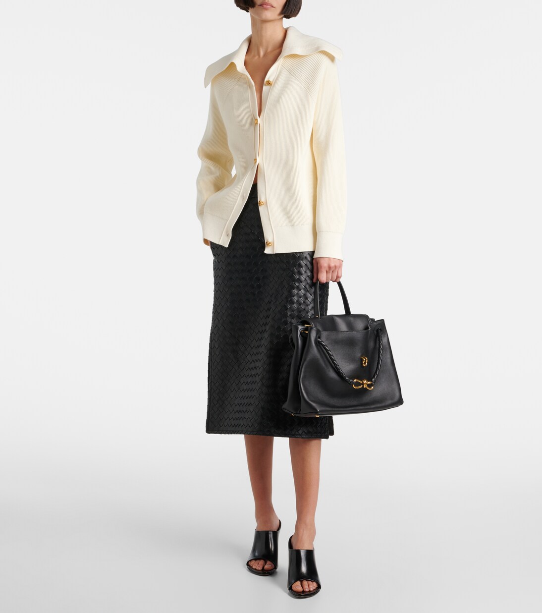 Ciao Ciao Medium leather tote bag | Bottega Veneta
