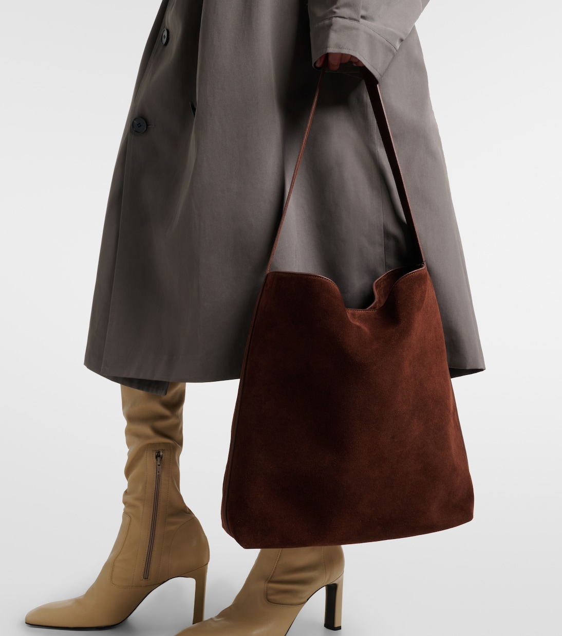 Cabas Sac Supple en daim | Aesther Ekme