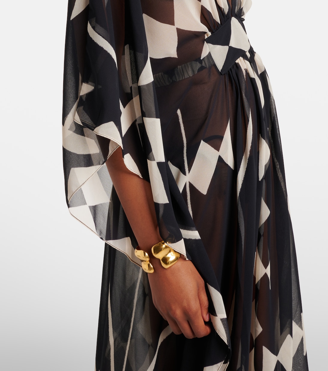 Bedrucktes Maxikleid aus Georgette | Johanna Ortiz