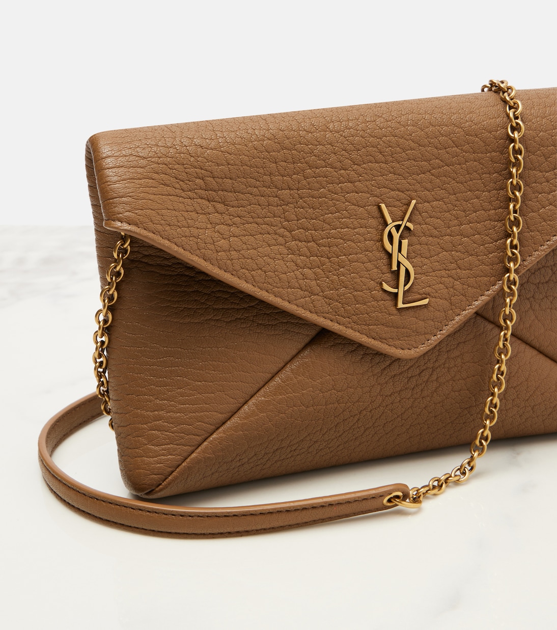 Cassandre leather clutch | Saint Laurent