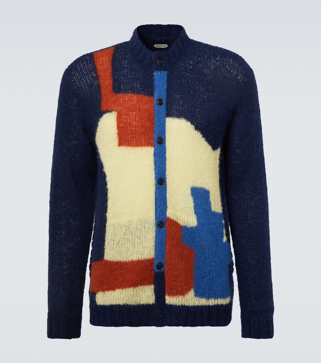 Chapeau alpaca-blend cardigan | Bode