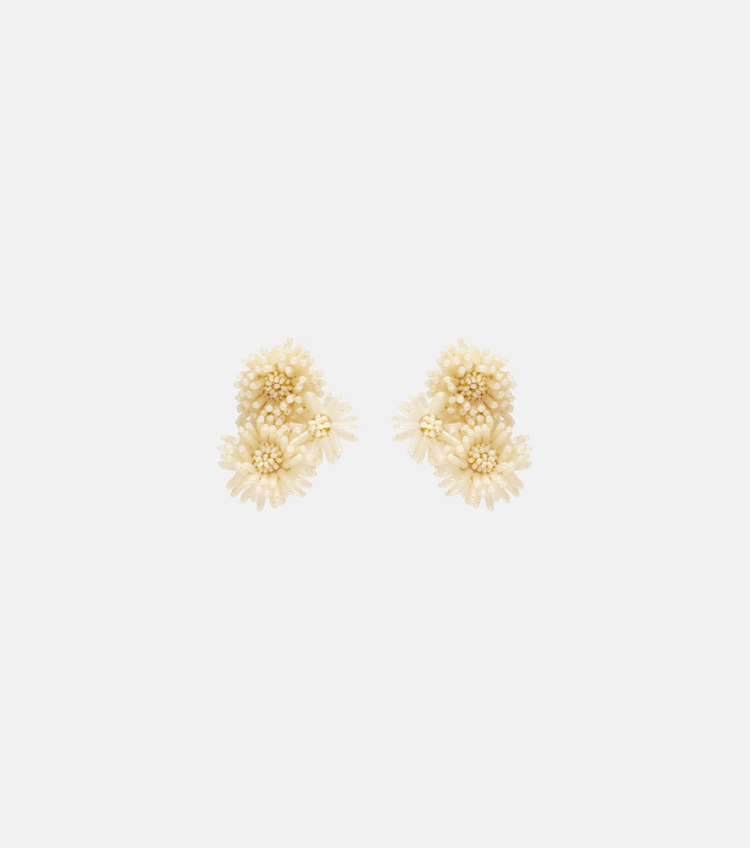 Boucles d’oreilles clip Pompom à perles | Oscar de la Renta