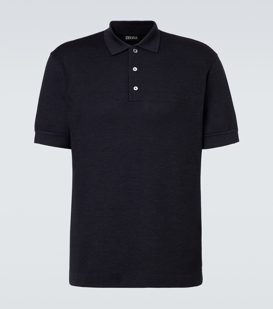 Polohemd aus Baumwolle und Seide | Zegna