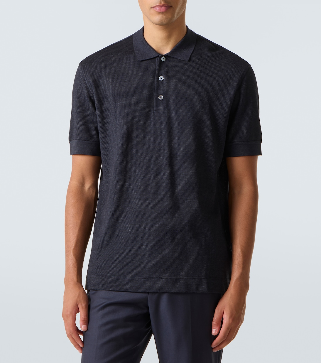 Polohemd aus Baumwolle und Seide | Zegna