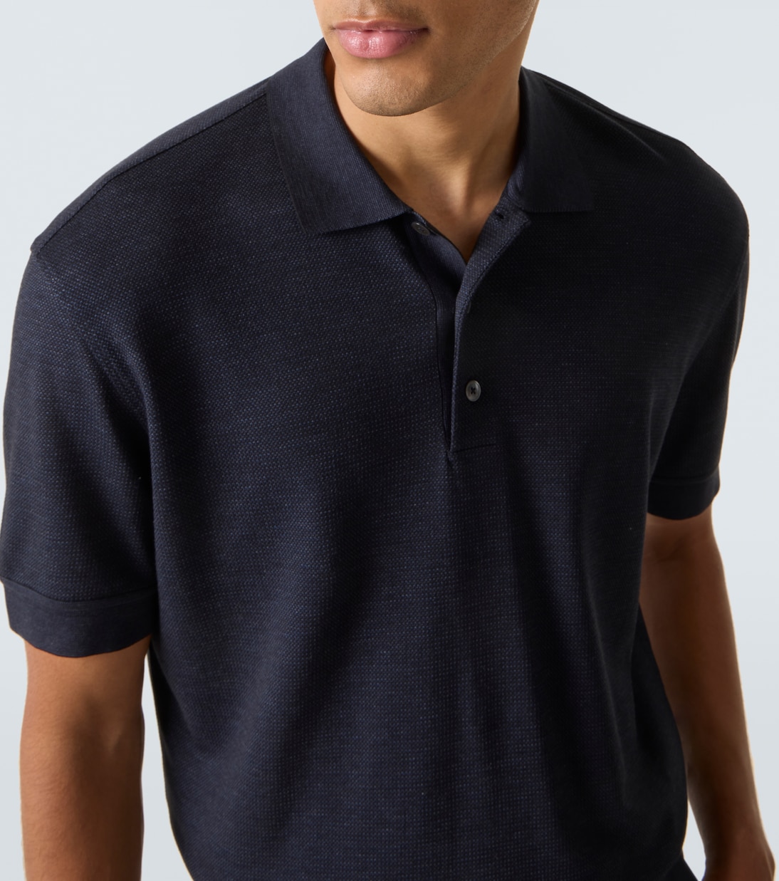 Polohemd aus Baumwolle und Seide | Zegna