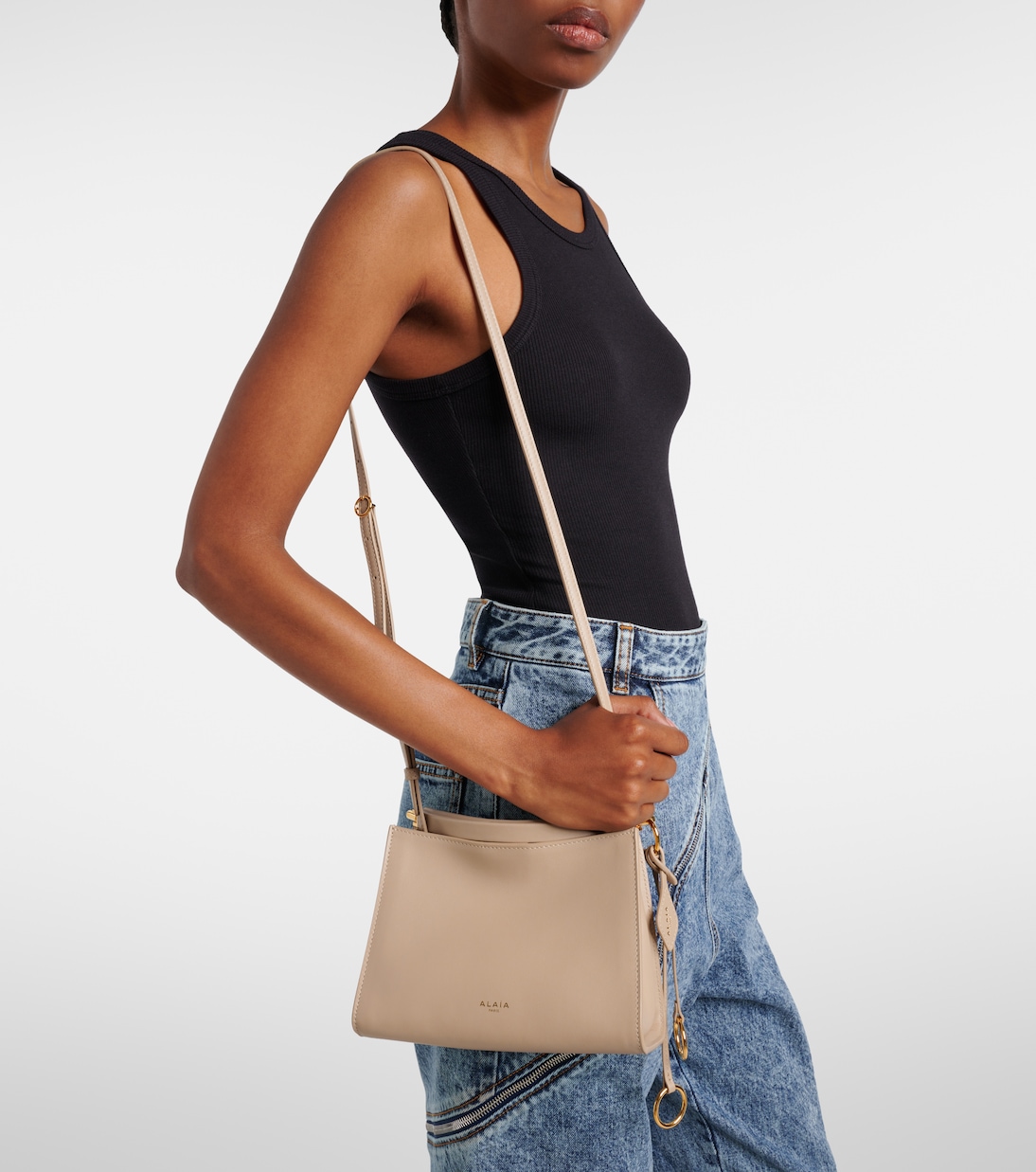 Le Click Small leather shoulder bag | Alaïa