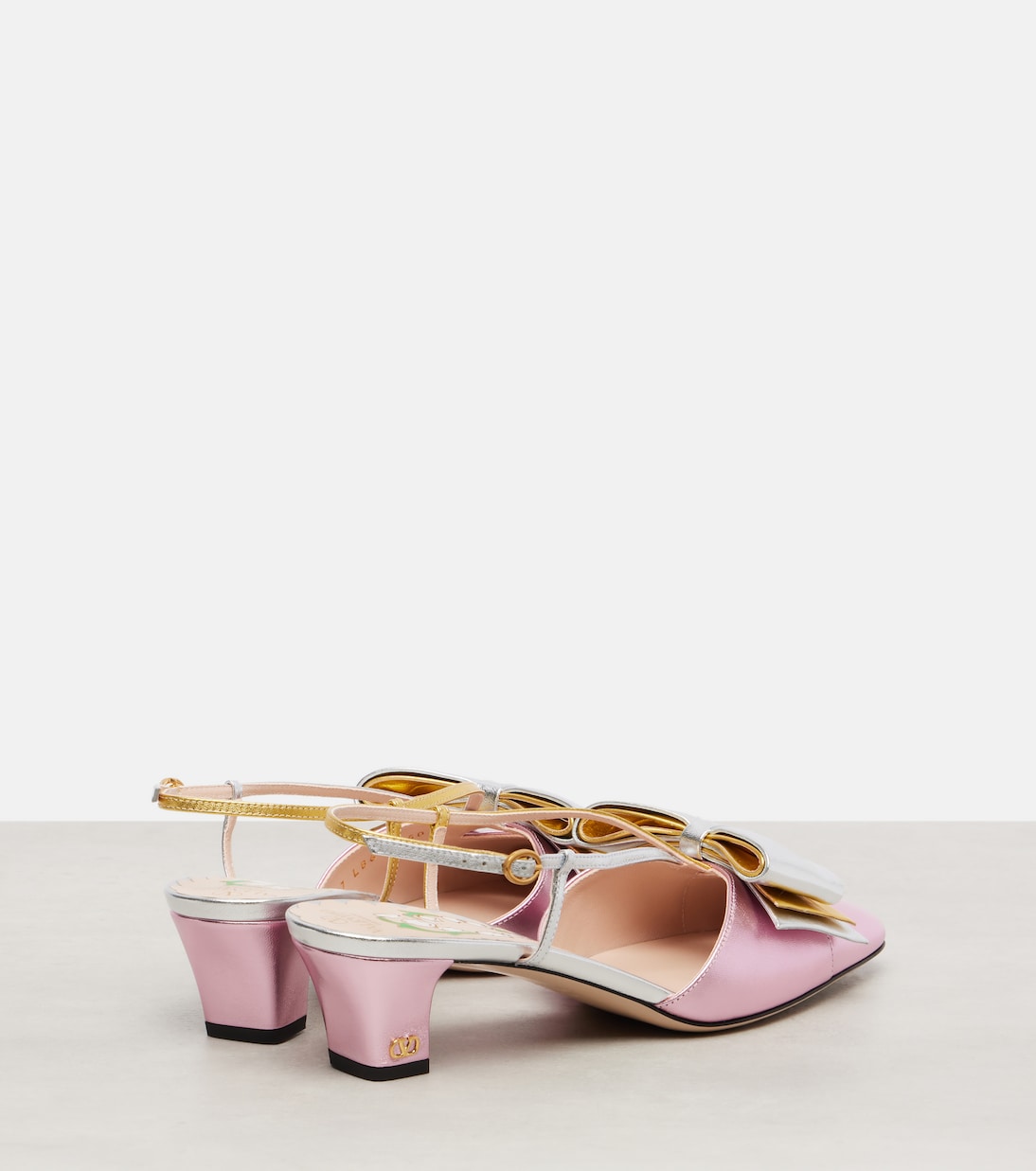 Pumps Bowow 45 aus Metallic-Leder | Valentino Garavani