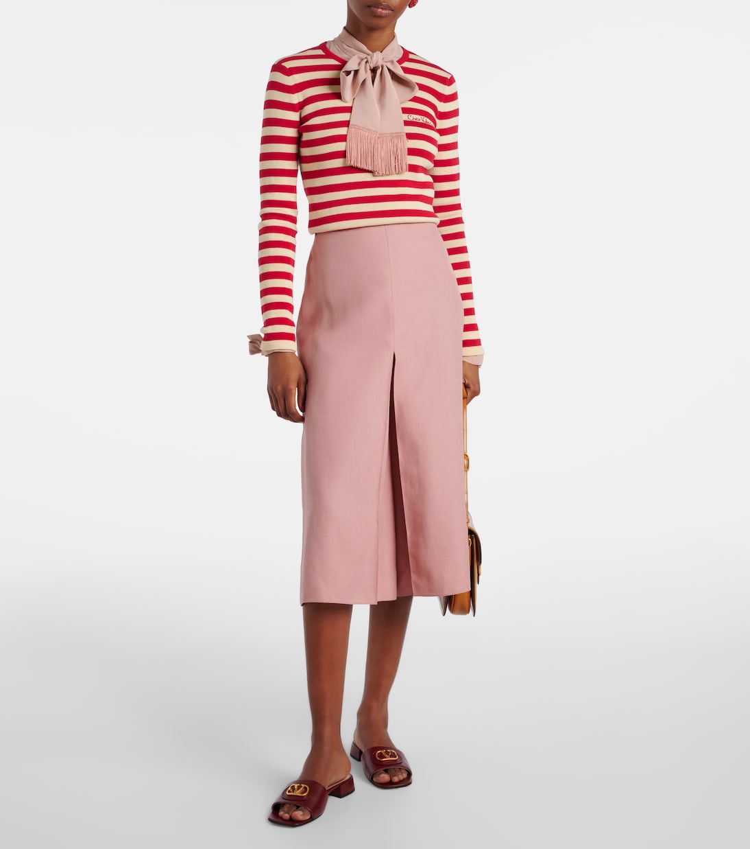 VLogo leather slides | Valentino Garavani