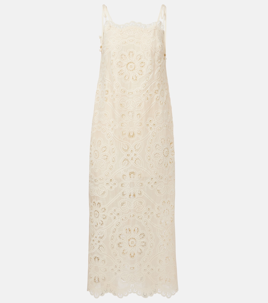 Rhiannon embroidered cotton midi dress | Zimmermann