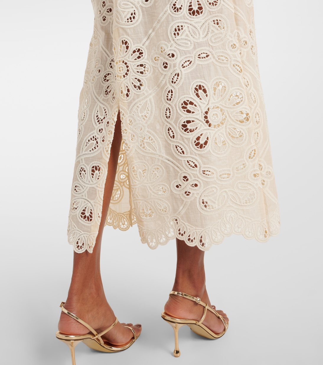 Rhiannon embroidered cotton midi dress | Zimmermann
