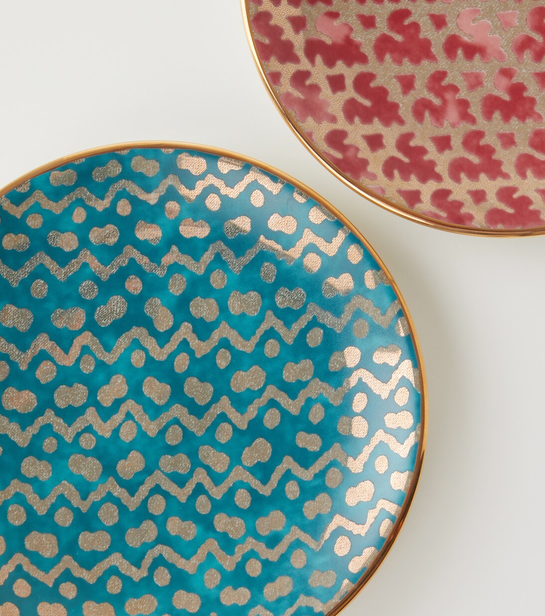 x Fortuny set of 4 earthenware canapé plates | L'Objet