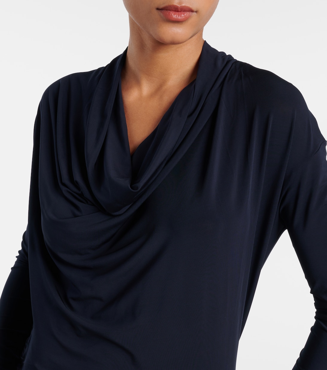 فستان ميدي من الجيرسيه الدرابيه Edan | Tove